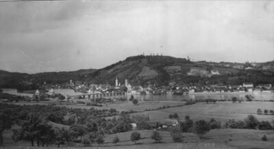 Hrvatska Kostajnica - Panorama mjesta s bosanske strane, u p