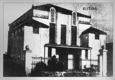 Kutina - Sinagoga „Templ“ sagrađena 1914. godine, a srušena 