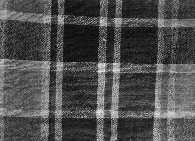 Lovska (Novska) - Detalj karirane tkanine istkane na tkalačk
