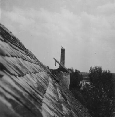Sisak - Stari grad - Detalj: pogled od krova na južnu kulu b