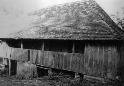 Oraovica (Dvor na Uni) - Kuća Mihajla Puhača, uzdužno pročel