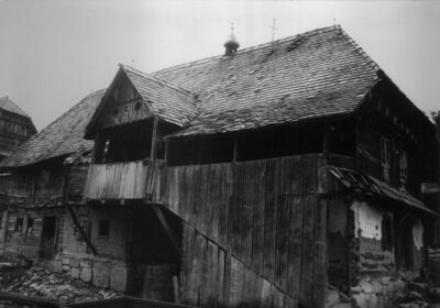 Gorička (Dvor na Uni) - Kuća Duje Kukića, pogled na drvenu k