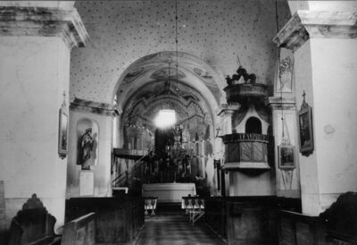 Divuša (Dvor na Uni) - Župna crkva sv. Katarine; unutrašnjos