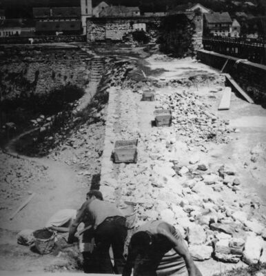 Hrvatska Kostajnica - Stari grad - Izrada podloge za pokrov 