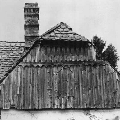 Gušće (Sisak) - Zabat kuće kbr. 61 sa zidanim dimnjakom
