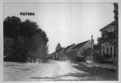 Kutina - Središte Kutine između dva svjetska rata; reprint s