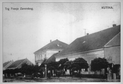 Kutina - Trg Franje Ksaverskog - Danas Trg kralja Tomislava;
