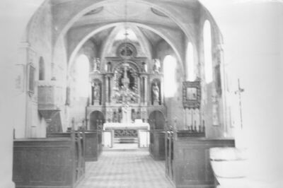 Kratečko (Sisak) - Župna crkva Sv. Roka, unutrašnjost: pogle