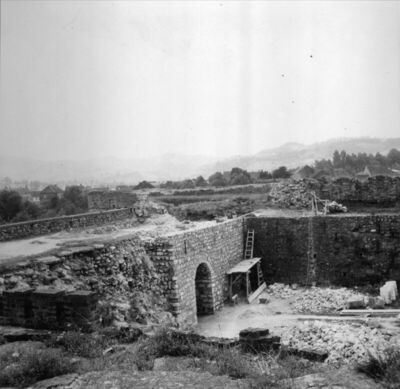 Hrvatska Kostajnica - Stari grad - Radovi na dijelu oko ulaz
