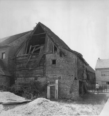 Odra Sisačka (Sisak) - Stražnji dvorišni dio drvene katnice 